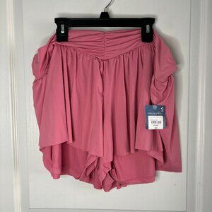 Arizona Women's Mid Rise Active Pull-On Short Juniors, Chateau Rose, XXL NEW